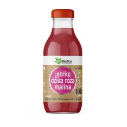 Jabłko, dzika róża, malina 300 ml sok 100% smaku