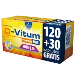 D-Vitum forte Max 4000 j.m. 150 kaps. (120 + 30 gratis)