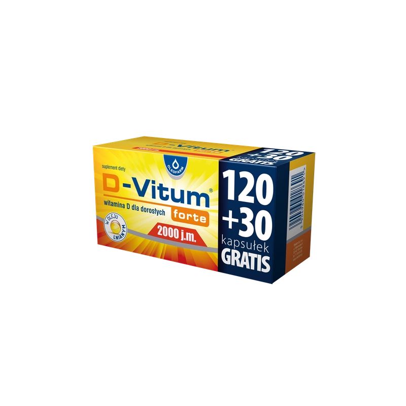 D-Vitum forte 2000 j.m. 150 kaps. (120 + 30 gratis)
