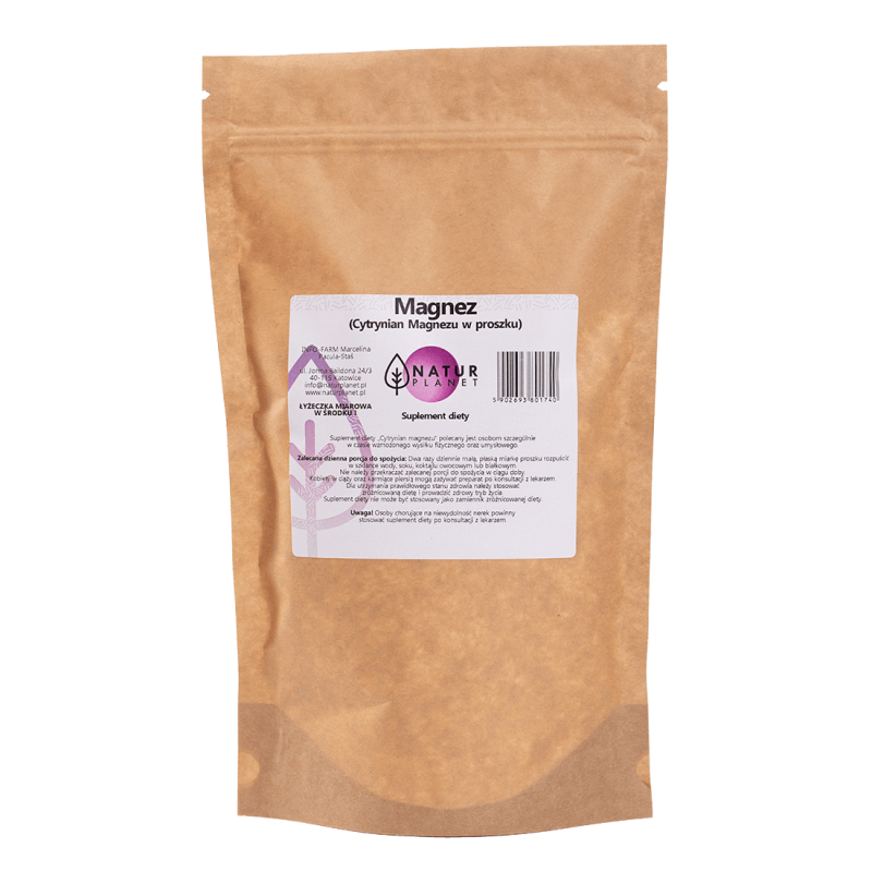 Cytrynian magnezu 250 g proszek N.Planet