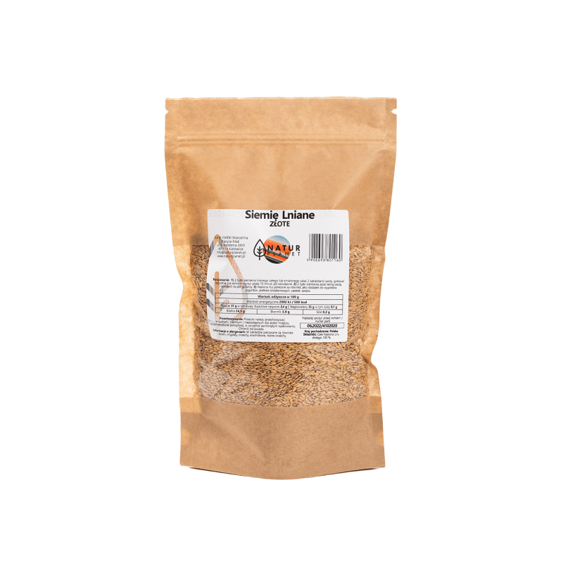 Siemię lniane złote nasiona 1 kg N.Planet