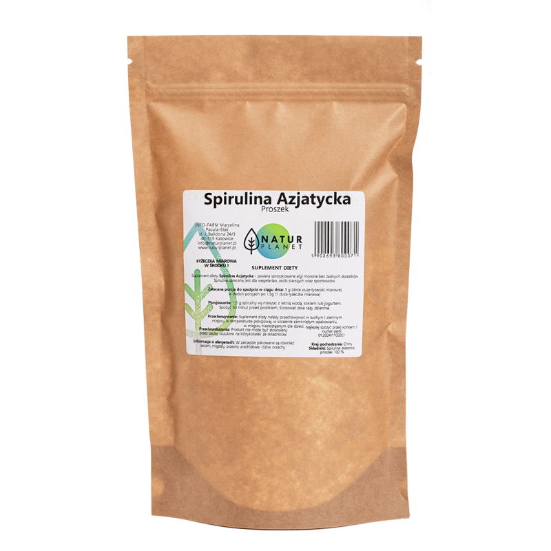 Spirulina azjatycka proszek 250g N.Planet