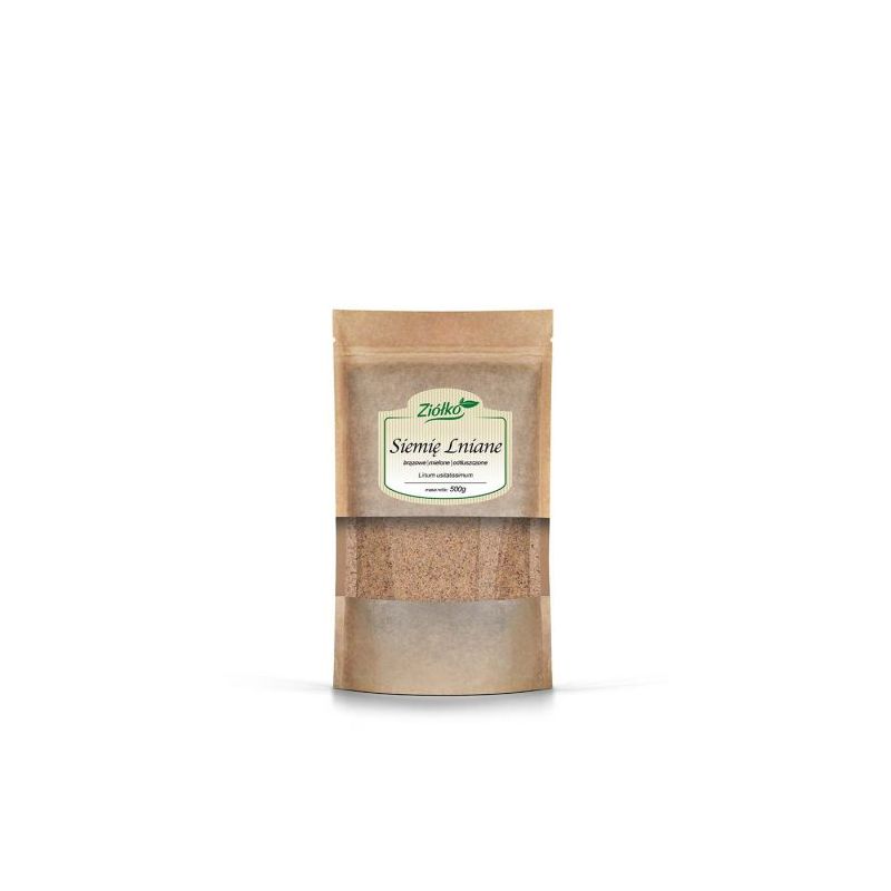 Siemię lniane brązowe mielone odtł. 500 g Siemię lniane brązowe mielone odtł. 500 g