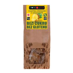 Ciastka owsiane z ananasem 150 g bez cukru, bez glutenu