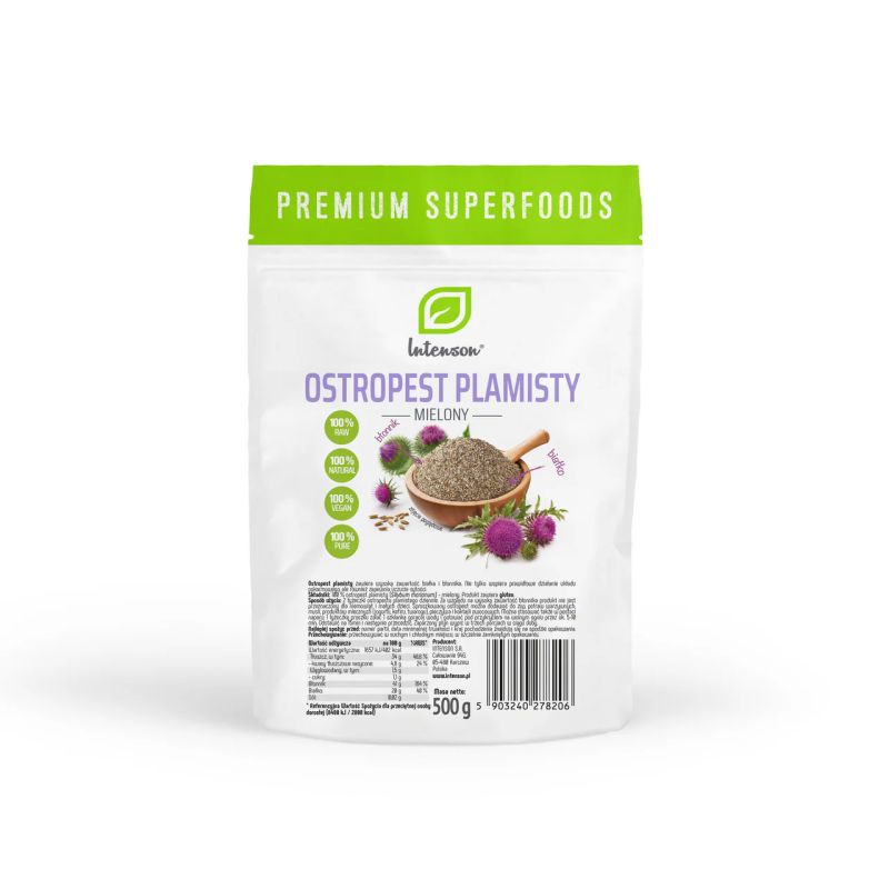 Ostropest plamisty mielony 500 g Intenson