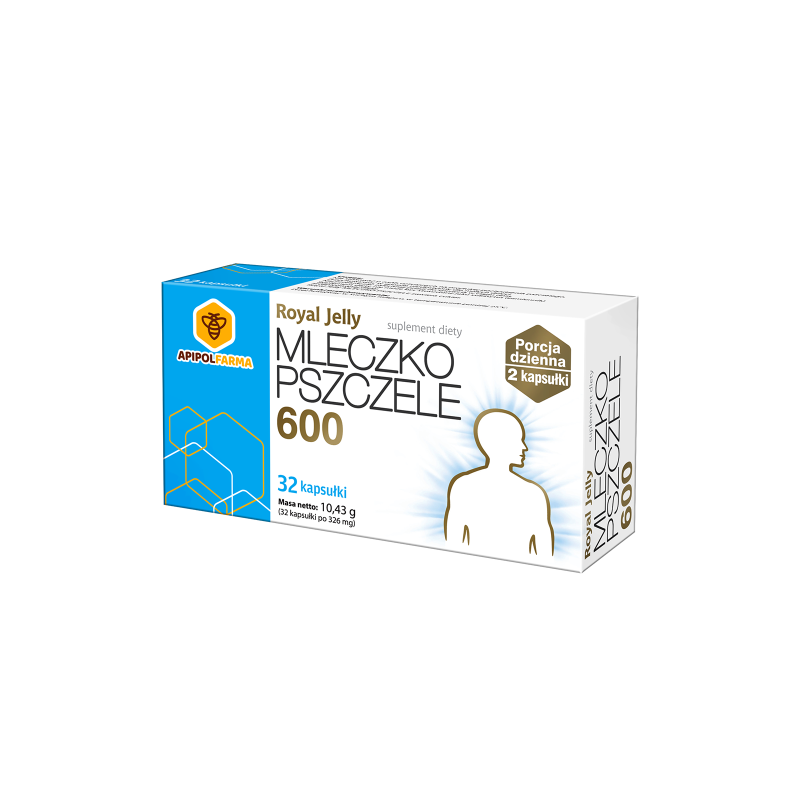 Mleczko pszczele 600 Royal Jelly 32 kaps.