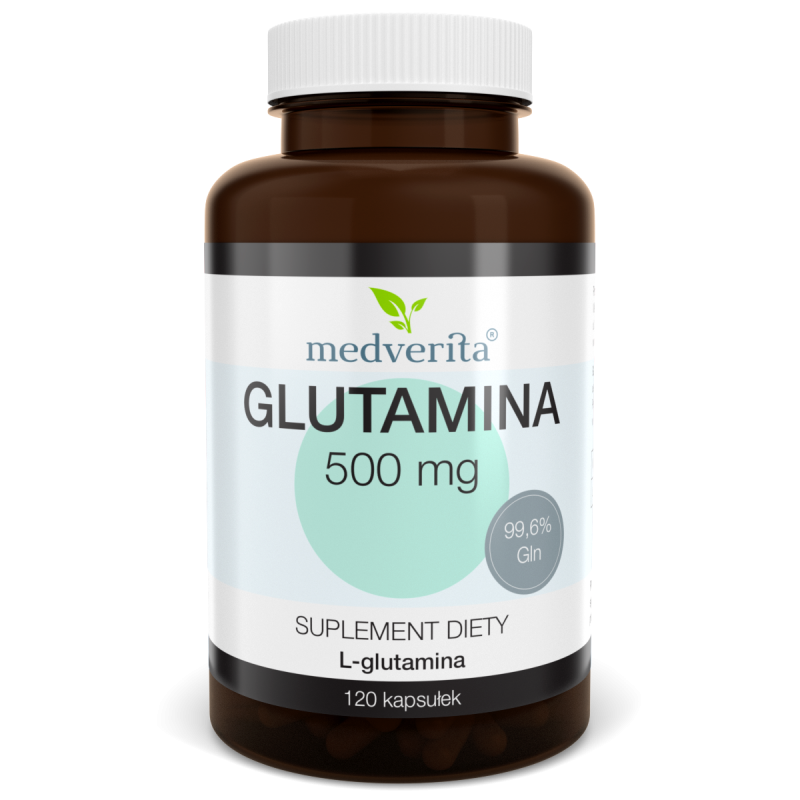Glutamina 500mg 120 kaps. Medverita
