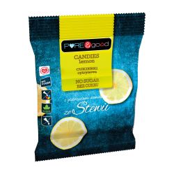 Cukierki cytrynowe bez cukru 50 g