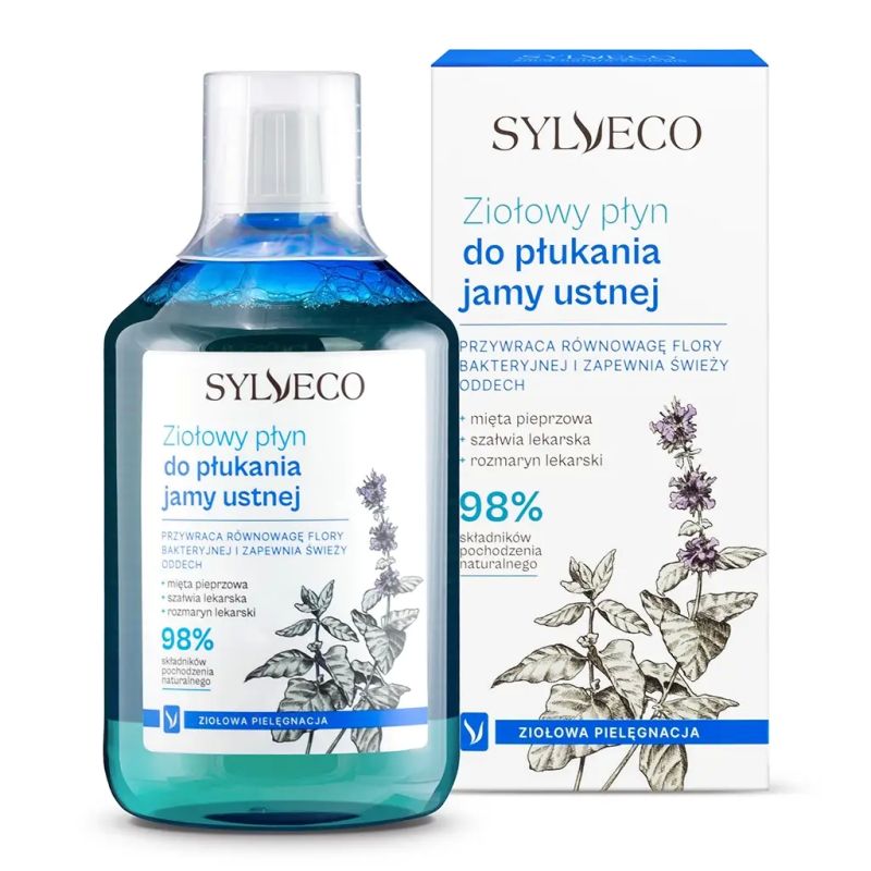 Ziołowy płyn do płukania jamy ustnej 500 ml Sylveco