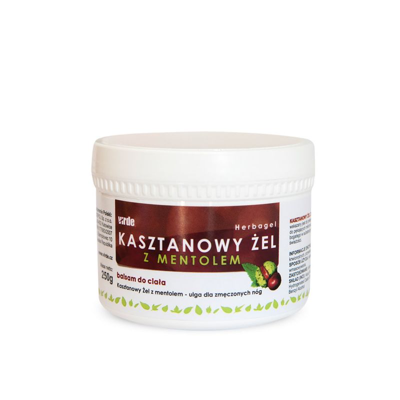 Kasztanowy żel z mentolem 250 ml Virde Kasztanowy żel z mentolem 250 ml Virde