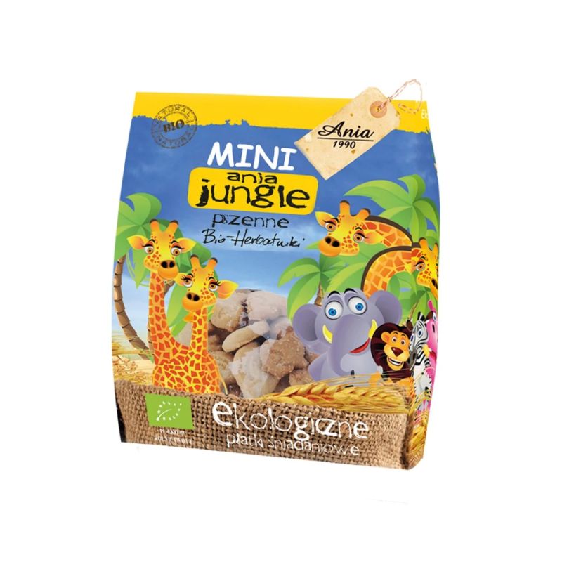 Herbatniki Mini Jungle Bio 100 g Herbatniki Mini Jungle Bio 100 g