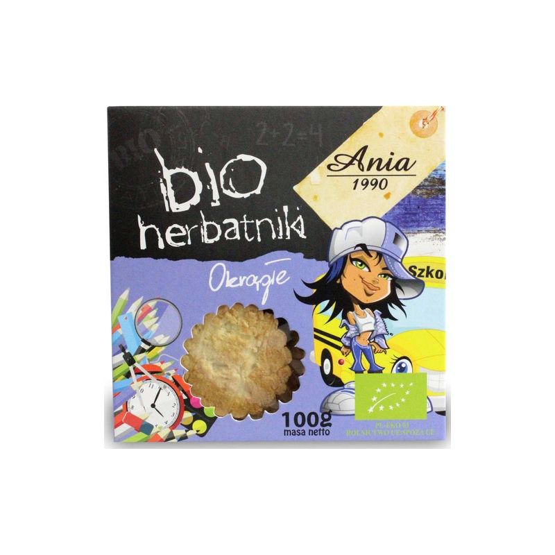 Herbatniki Okrągłe szkolne Bio 100 g
