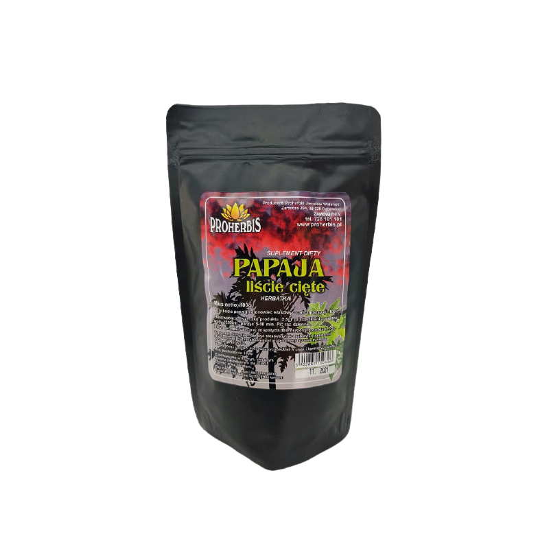 Papaja liście cięte 100 g