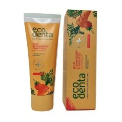 Pasta Eco denta do zębów dla dzieci poziomka 75 ml bez fluoru