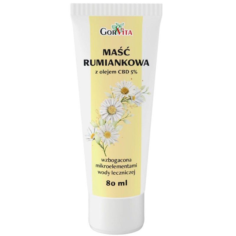 Maść rumiankowa ( z olejem CBD 5%) 80 ml Maść rumiankowa ( z olejem CBD 5%) 80 ml