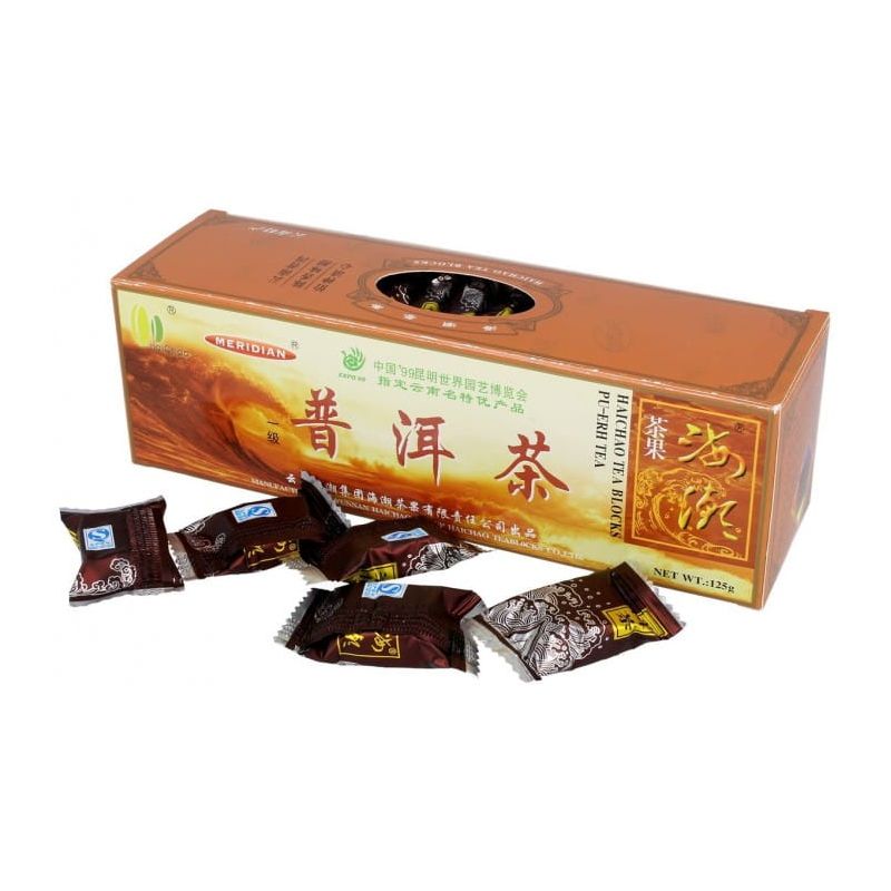 Herbata chińska pu-erh czerwona prasowana 125 g