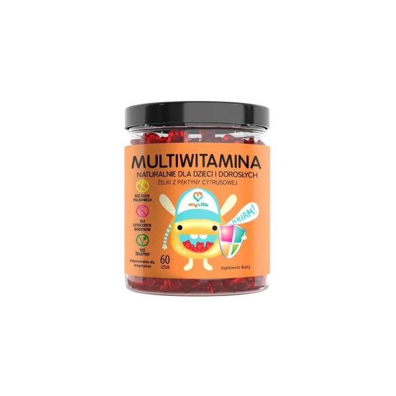 Multiwitamina żelki naturalne 60 sztuk MyVita