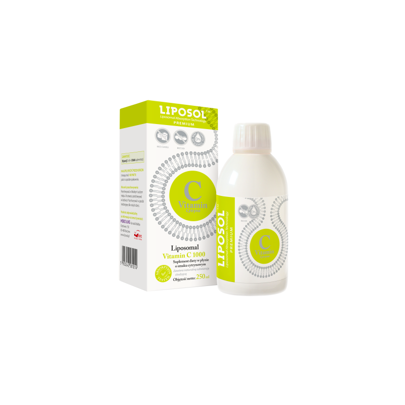 Liposomalna witamina C smak cytrynowy 250 ml