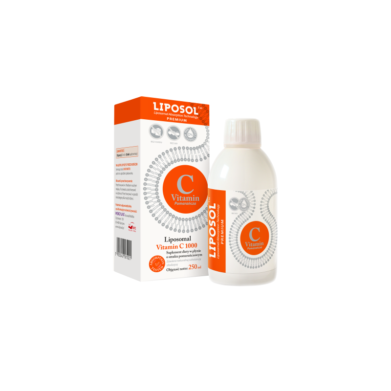 Liposomalna Witamina C smak pomarańczowy 250 ml
