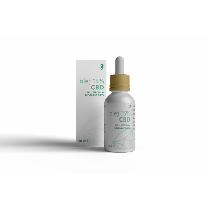 Olej CBD 15% Full spectrum 10 ml 3H
