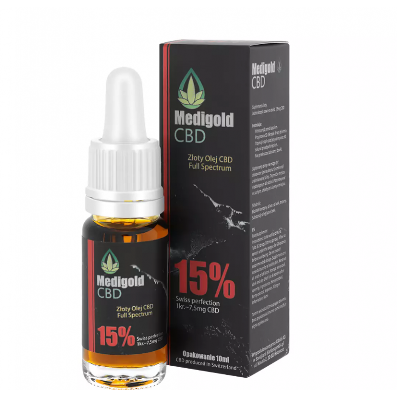Medigold olej CBD 15% 10ml