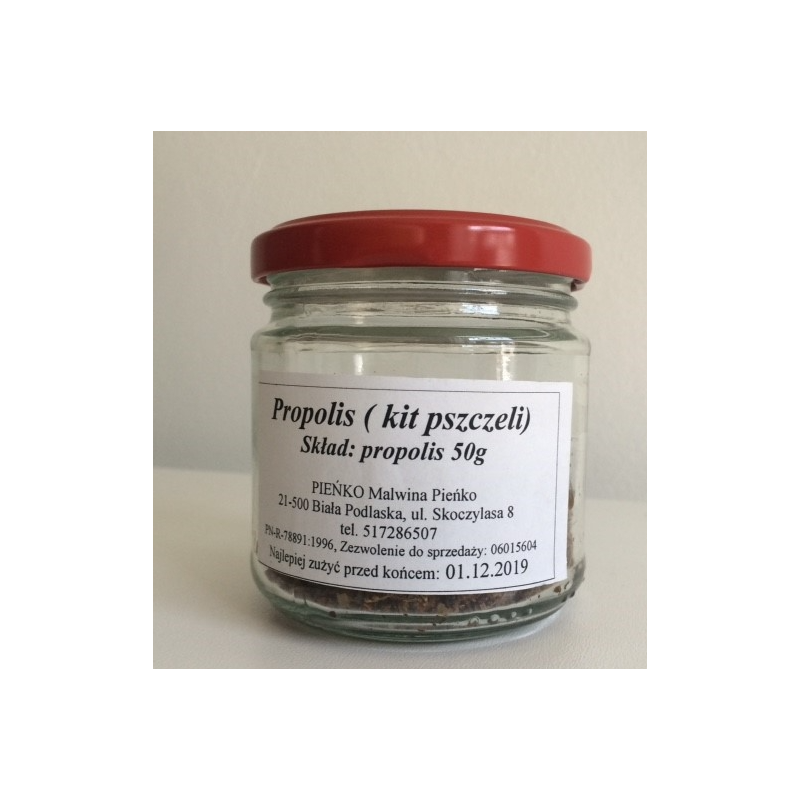 Propolis surowiec (kit pszczeli) 50g Pieńko Propolis surowiec (kit pszczeli) 50g Pieńko