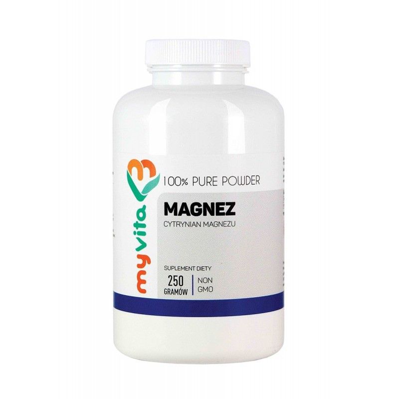 Magnez (cytrynian magnezu) 250 g proszek MV