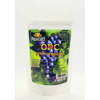 Pestki winogron mielone OPC 100g