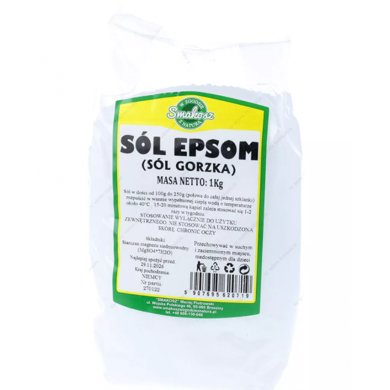 Sól gorzka EPSOM 1 kg