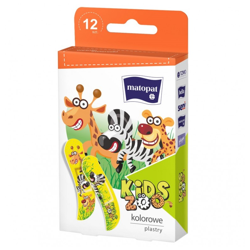 Plastry kids zoo 12 szt. 