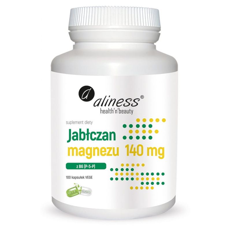 Jabłczan magnezu z B6 (P-5-P) 100 kaps.  