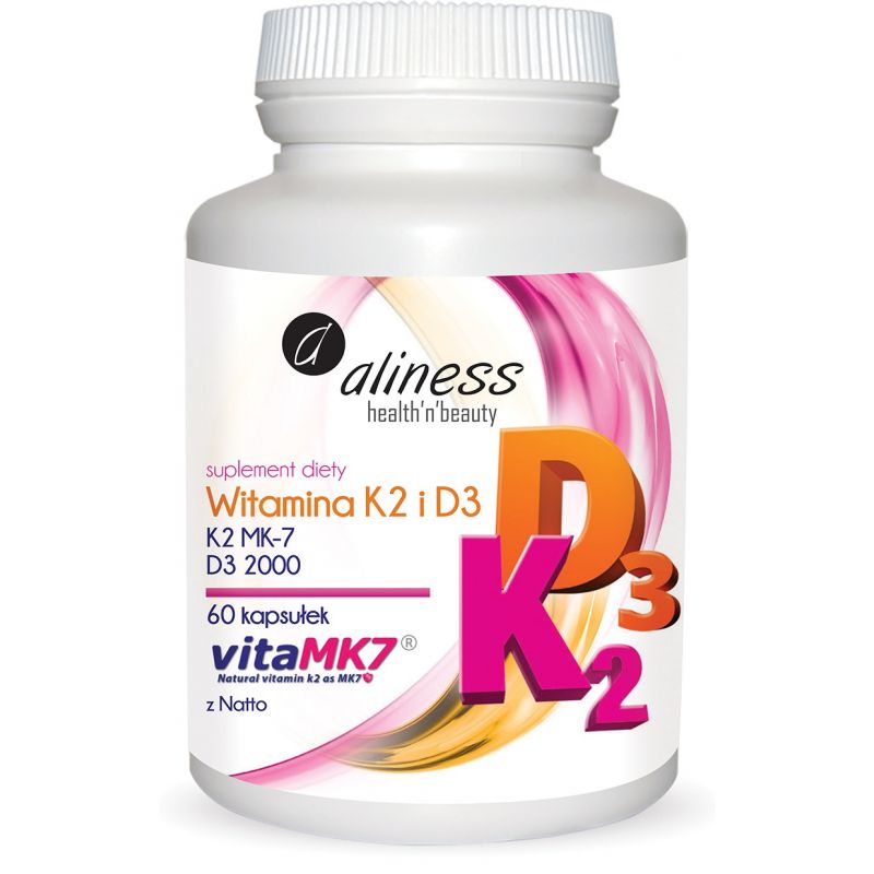Witamina K2 MK-7 100mcg + D3 2000j.m. 60 kaps. 