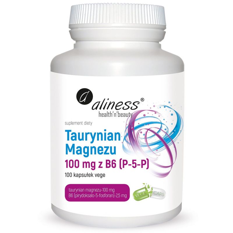 Taurynian magnezu z B6 100 kaps. Taurynian magnezu z B6 100 kaps.