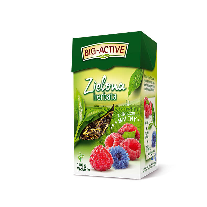 Zielona herbata z maliną 100 g