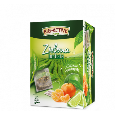Zielona herbata limonka mandarynka 20 sasz.