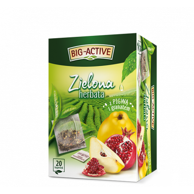 Zielona herbata pigwa granat 20 sasz.