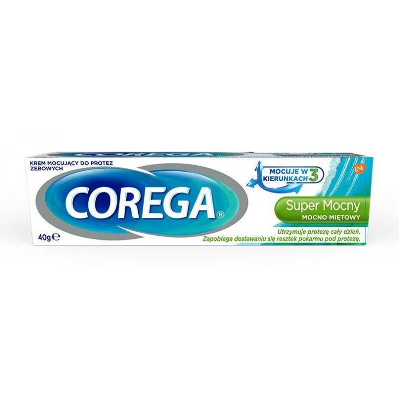 Corega super mocny 40 g del. miętowy krem moc.