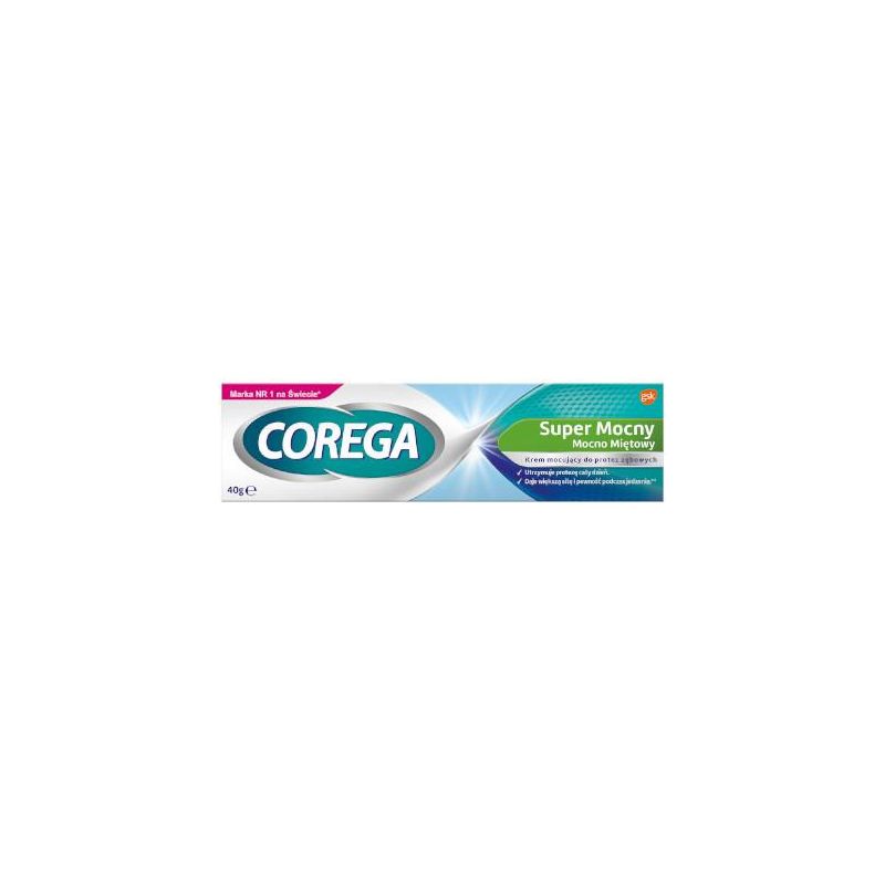 Corega super mocny 40 g mocno miętowy krem moc.