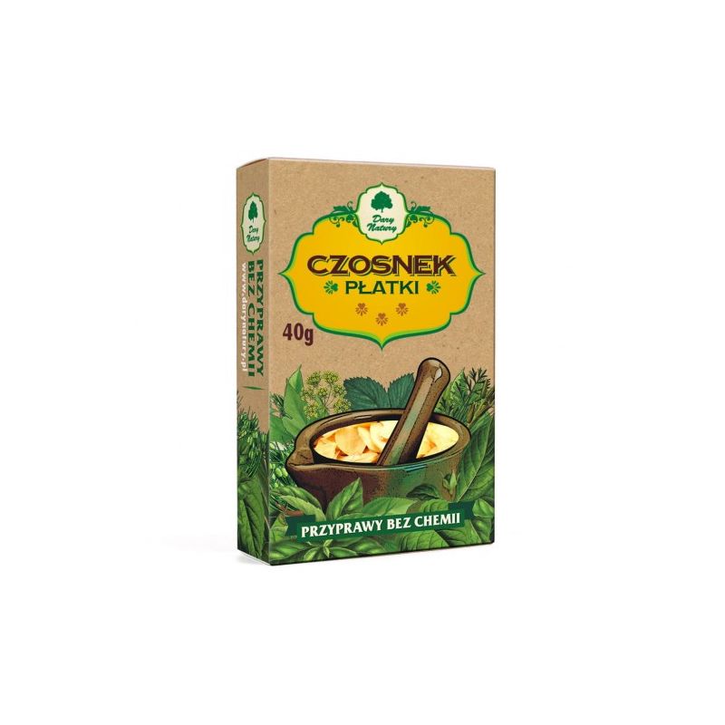 Czosnek płatki 40 g (kartonik) Czosnek płatki 40 g (kartonik)
