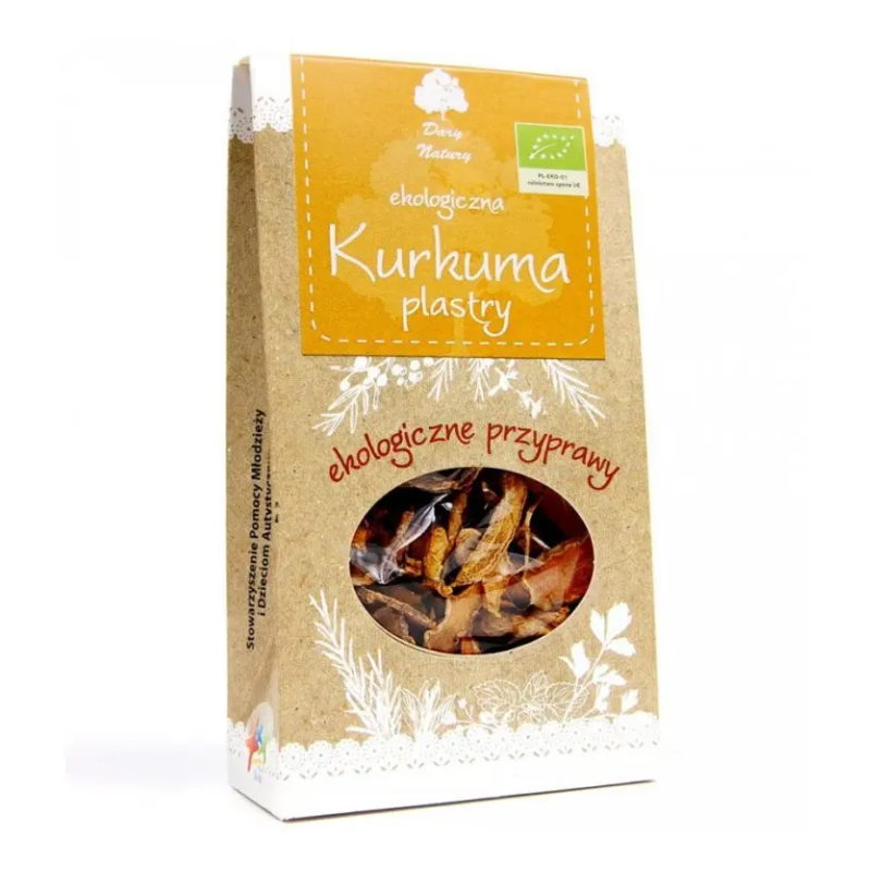 Kurkuma plastry 30g eko DN Kurkuma plastry 30g eko DN