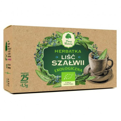 Szałwia liść 25 sasz. eko DN